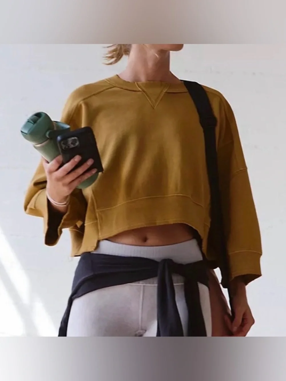 Free People Movement Intercept Short Sleeve Crop
